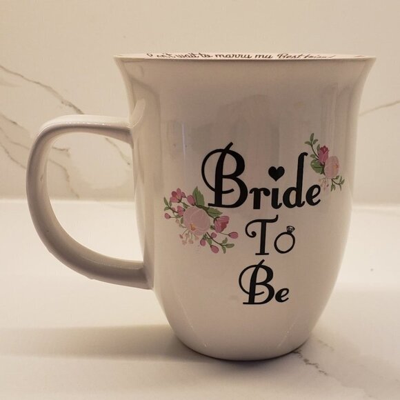 Bride to be Mug (10 Strawberry Street) Coffee Cup Pink, White, Engagement - Picture 3 of 7